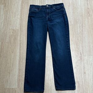 NYDJ Deep Indigo Jeans Size 8 Marilyn Straight